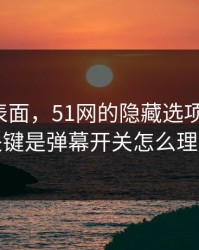 别只看表面，51网的隐藏选项不神秘，关键是弹幕开关怎么理解